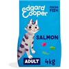 Edgard Cooper Edgard & Cooper Crocchette Gatti Sterilizzati o Attivi Cibo Secco per Gatti Adulti Senza Cereali Mangime Naturale 4kg Salmone Fresco, Alimentazione Completa e Sana per Gatti