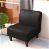 JORTUIO Copripoltrona Senza Braccioli, Elasticizzato 1 Posto Universale Senza Braccioli Copridivano,Moderna Antiscivolo Accent Chair Cover Protettiva Lavabile, con Fondo Elastico