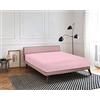 IlGruppone Lenzuolo Sotto In Calda E Morbida Flanella Di Cotone Autunnale Invernale Felpato Con Angoli Flanellato Elasticizzati E Anti Pilling coprimaterasso - Rosa - Singolo