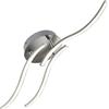 Monzana Plafoniera LED Soffitto 3 Strisce Luce Orientabili Bianco Caldo Argento Lampadario Lampada