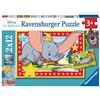 Ravensburger - Puzzle Disney Classics, Collezione 2x12, 2 Puzzle da 12 Pezzi, Età Raccomandata 3+ Anni