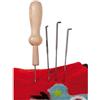 Set 4 aghi per la lana delle fiabe con impugnatura di legno