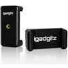 iGadgitz U3599 Adattatore di Fissaggio Supporto Pinza Clip Smartphone Universale Compatibile con treppiedi e Bastone Selfie Stick