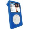 iGadgitz Cover in silicone per Apple iPod Classic 80 GB, 120 GB e 160 GB, con cordino da collo, colore: blu