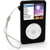 iGadgitz Nero Custodia Silicone per Apple iPod Classic 80GB, 120GB & Nuovo 6th Generation 160gb uscito Sett 09, Con Protettore Schermo & Clip cintura