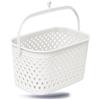 Kerafactum, cesto per conservare mollette da bucato, da appendere, colorato, colore: bianco