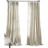Lush Decor Rosalie - Set di tende da finestra, stile rustico, per soggiorno, sala da pranzo, camera da letto, 274,3 x 137,2 cm, colore: avorio, 54 x 108 cm