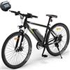 Eleglide Bicicletta Elettrica, M1 Plus, Mountain Bike Elettrica 27,5, mtb elettrica Batteria Rimovibile 12,5 Ah, 21 Velocità, bicicletta elettrica pedalata assistita