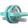 OLYSPM Ruota Addominali Attrezzo per Addominali Ab Roller Addominali Wheel Multi-Funzione,14 modi per fare esercizio,Fitness Allenamento,Palestra