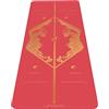 Liforme Tappetino da Yoga Edizione Animali - Miglior Tappeto Yoga Eco-Sostenibile, Antiscivolo con Esclusivo Sistema con Indicatori di Allineamento - Aderenza Perfetta e Biodegradabile - Rosso