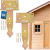 KOTARBAU® Cerniera per Cancello T 150 mm (5.91 in) 2pz serratura cancelletto chiusura porta portile persiane perno cardine