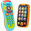 JOYIN Pacchetto Telefono e Telecomando per l'apprendimento con Musica, Divertimento, Giocattoli per Smartphone per Neonati, Bambini, Ragazzi o Ragazze, Regali di Compleanno, Regali di Calza Natalizia
