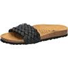 Lico Bioline Plait, Pantofole Donna, Nero, 39 EU