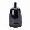 ORION LIGHTSTYLE Portalampada E27 in porcellana, supporto in ceramica, colore: nero
