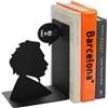 Balvi Fermalibri Einstein Colore nero Decorativi Bookend la figura iconica di Albert Einstein Ferro 1