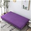 POIUYT Fodera per Divano Letto Senza Braccioli 2/3/1 Posti Elasticizzato Copertura Divano Grigio Nero Copridivano Senza Braccioli Teli Estivi Universali per Animali