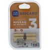 Bricard 1778 Cilindro di serratura doppio ingresso Medial 40 + 40 ottone giallo