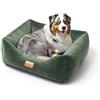 BOUTIQUE ZOO Esclusiva Cuccia per Cani | Lettino Con Cuscino | Divano per Piccola Taglia | Grande: S - 63 x 55 x 19 cm | Colore: Velluto Verde