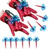 LIDEYE Set di 2 Guanti Spiderman Giochi da Bambini, Glove Spara Ragnatele, Spider Web Launcher Toy, Giocattolo Educativo