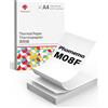 Phomemo M08F - Carta Termica Pieghevole A4, Cmpatibile Con Stampante Termica Phomemo M08F Termica Portatile M08F, 210x297 mm, 200 fogli
