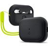 Spigen Cover Silicone Fit Compatibile con AirPods Pro 2 (AirPods 2nd Generazione 2023/2022) - Nero/Verde