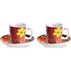 Egan Set 2 tazze caffè Bellamore Rosse ML 100