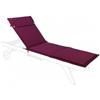 Bizzotto Cuscino da Lettino Bordeaux 63x190 Sfoderabile Idrorepellente per Esterno