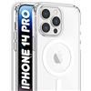 Phonix Cover Magnetica per iPhone 14 Pro compatibile con MagSafe Trasparente - Custodia Magnetica per iPhone 14 Pro in PC+TPU compatibile con Ricarica Wireless - Cover Morbida Antiurto con Bordi Rialzati
