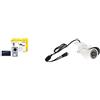 VIMAR K40955 Kit videocitofonico da parete con: videocitofono touch screen vivavoce Wi-Fi a colori LCD 7, targa audiovideo 1 pulsante, bianco & 46CAM.136B.8 Telecamera Bullet IR Ahd 1080P OB