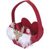 Villa d'Este Home Tivoli Sacchetto Cuore Natalizio Rosso con Renna in Feltro 11x7,5xh.8,5 cm, Xmas