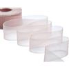 Furlanis Velo Organza, Nastro Decorativo, Tessuto Italiano-Rosa Cipria, 40 mm x 50 m