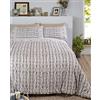 Rapport Home Flanella Set Copripiumino in Cotone Spazzolato Arran, Naturale, Singolo