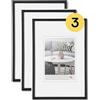 walther design cornice nera 15 x 20 cm confezione da 3, cornice in plastica Galeria KB520H3
