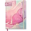 Häfft paper&you® taccuino A5+ a scacchiera con Banda elastica rosa seta 156 pagine, 78 fogli, come diario, agenda, journal - Sostenibile & rispettoso con il clima