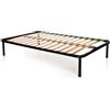 DOLCI SOGNI Rete Una Piazza e Mezza, Rete 120x190 per Letto una Piazza e Mezza, Rete Ortopedica a Doghe in Legno con Struttura Letto 120x190 + 4 Piedi Smontabili, 100% Made in Italy
