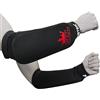 Meister MMA Protezione Avambraccio Elastica con Imbottitura in Gel Integrata (Coppia) - Nero - Taglia Bambini/XS