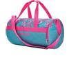 meteor Borsa Palestra con Scomparto per Scarpe Borsone Viaggio Borse Piscina Sportiva Duffel Bag per Uomo Donna - Borsa a Tracolla Spalla Weekend Campeggio Sport Fitness 25L (Blue/Pink Flowers, 25L)