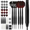 KOTO darts KOTO - Set Freccette Punta in Metallo, 23G, Ottone, Steeldarts, 90 Pezzi | 23G Ottone, Freccette Punta in Acciaio, Incl. 6 Shaft, 6 Flight, 16 Protettori Flight, 30 O-Ring & 2 Portapunte, per Bambini