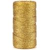 jijAcraft Filo d'oro Spago Dorato Metallico 1,5 mm di Spessore, 100 metri, per Artigianato Decorazione di Natale Confezioni Regalo Hobby Creativi
