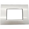 TOT ELECTRIC Placche compatibili con bticino living light AIR placca rigida filo muro quadra per supporti LN4703C (7 Posti, T3 - Silver Tech)