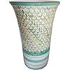 Ceramiche Angela Rinaldi - Portaombrelli Portafiori in Ceramica di Vietri dipinto a mano Maiolica Design Terracotta (verde e verde chiaro, Portafiori Altezza cm 26 diametro cm 19 kg 1,45)