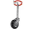 OSCULATI RUOTINO ANTERIORE TUBO DA 48mm REGOLABILE IN ALTEZZA PER CARRELLI TRASP. BARCHE