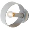 OUTLET APPLIQUE OLYMPIC BIANCO/SILVER 1XE14 8X19X16CM