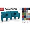 SEIPO Concordia CP1PS SQ PP 4 POSTI poltrona sala cinema schienale quadro Seipo Tessuto V omologazione ministeriale Class 1 IM
