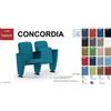 SEIPO Concordia CP1PS ST PI 2 POSTI poltrona sala cinema SCHIENALE TONDO Seipo Tessuto V omologazione ministeriale Class 1 IM