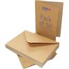 Craft UK Limited Craft UK 2049 C6 Kraft Biglietti e buste - Marrone (confezione da 50)