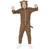 SMIFFYS Costume da tigre, marrone, Tuta integrale con cappuccio Halloween
