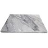 MamboCat - Tagliere in marmo da 30 x 40 cm, resistente al calore, rettangolare, piatto decorativo per formaggio, sottopentola da cucina, piatto da portata, colore: bianco e grigio