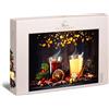 Ulmer Puzzleschmiede - Puzzle Magia di Natale - 1000 puzzle di Natale con il dolce profumo di tè e punch in decorazioni colorate - Un moderno puzzle per Natale e Avvento