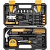 DEKOPRO DEKO TZ62 Set di attrezzi Kit di attrezzi manuali per uso domestico generale con custodia in plastica per cassetta degli attrezzi